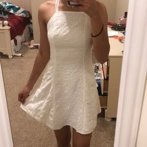 Hollister White Lace Eyelet Light Dress Size XS